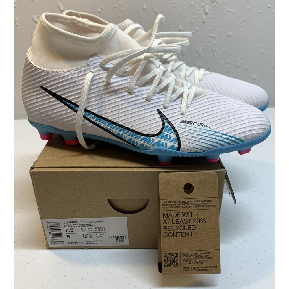 Nike Mercurial Superfly 9 Club FG MG Soccer Cleats Women’s 9 Mens 7.5 New